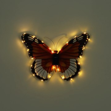 Globo - Lampada solare a LED LED/3V IP44 200 mAh farfalla