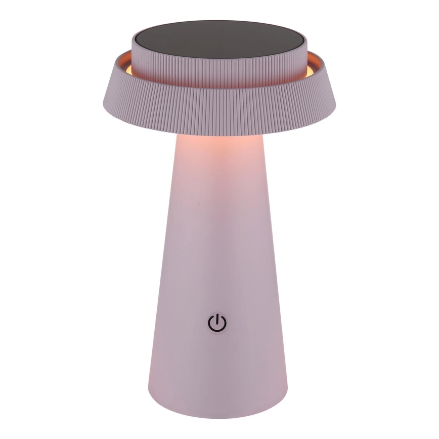 Globo - Lampada solare touch LED Dimmerabile LED/4W/3,7W IP54 rosa