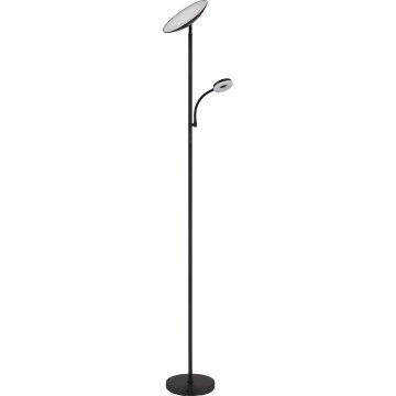 Globo - Lampadaire à intensité variable LED/20W/230V+ LED/5W 3000/4000/6500K noir