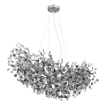 Globo - Lampadario a cavo 10xE14/40W/230V argento