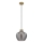 Globo - Lampadario a cavo 1xE27/60W/230V Ø 22 cm colore fumo
