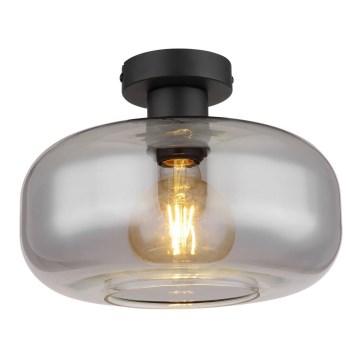 Globo - Lampadario a plafone 1xE27/40W/230V diametro 28 cm grigio