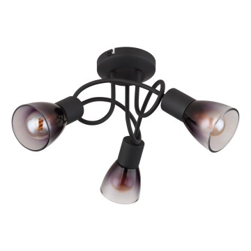 Globo - Lampadario a plafone 3xE14/25W/230V nero
