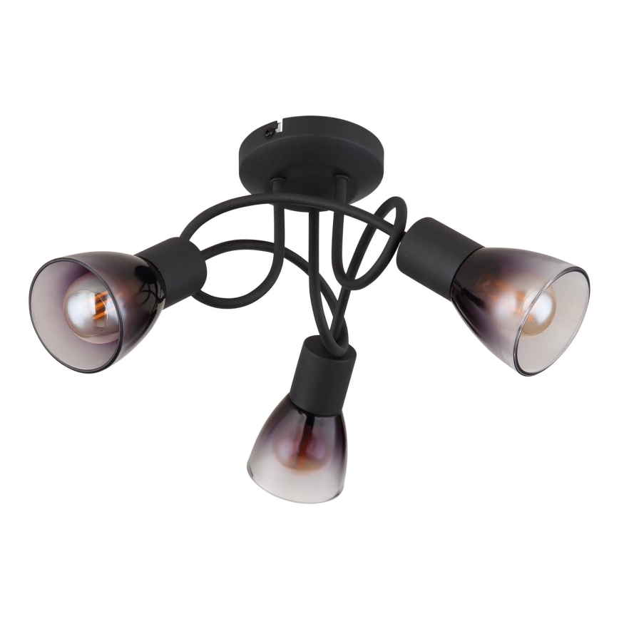 Globo - Lampadario a plafone 3xE14/25W/230V nero