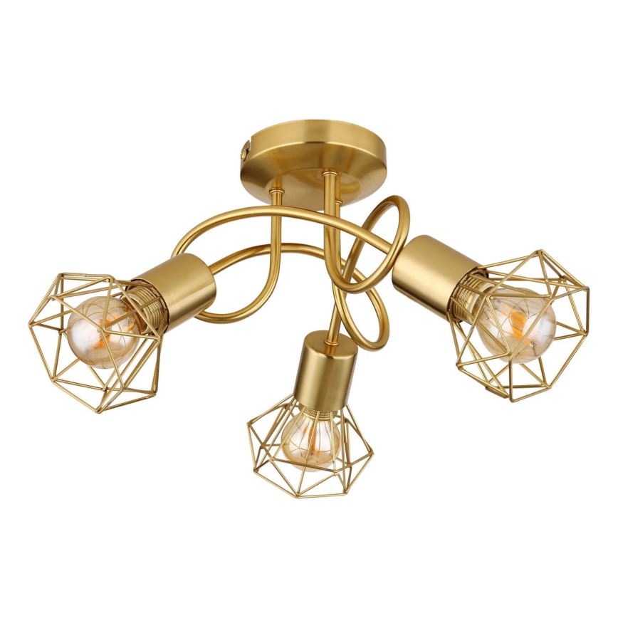 Globo - Lampadario a plafone 3xE14/40W/230V oro