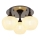Globo - Lampadario a plafone 3xE27/40W/230V antracite