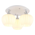 Globo - Lampadario a plafone 3xE27/40W/230V bianco