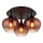 Globo - Lampadario a plafone 3xE27/40W/230V diametro 45 cm rame