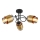 Globo - Lampadario a plafone 3xE27/40W/230V nero/ottone