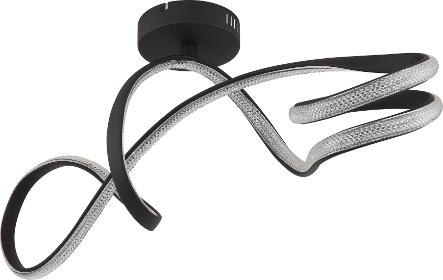 Globo - Lampadario a plafone LED LED/30W/230V nero