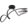 Globo - Lampadario a plafone LED LED/30W/230V nero