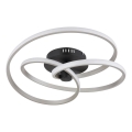 Globo - Lampadario a plafone LED LED/40W/230V 3000K cromo opaco/nero
