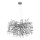 Globo - Lampadario a sospensione con cavo 10xE14/40W/230V argento