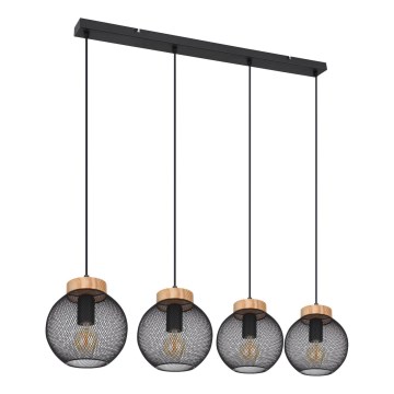 Globo - Lampadario a sospensione con cavo 4xE27/40W/230V