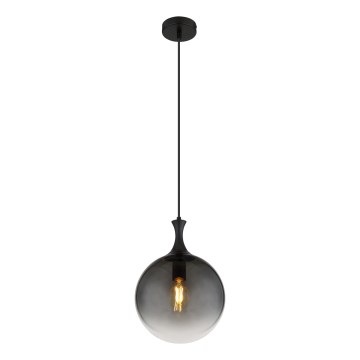 Globo - Lampadario a sospensione con filo 1xE27/10W/230V diametro 25 cm nero
