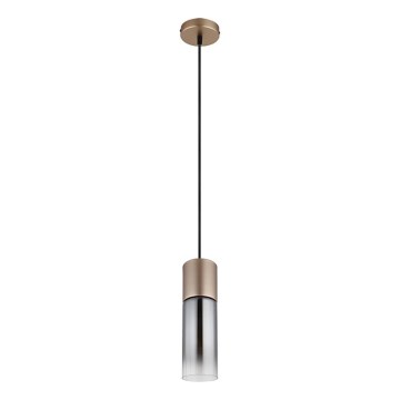 Globo - Lampadario a sospensione con filo 1xE27/25W/230V bronzo diametro 10 cm