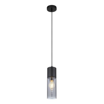 Globo - Lampadario a sospensione con filo 1xE27/25W/230V diametro 10,5 cm nero