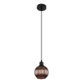 Globo - Lampadario a sospensione con filo 1xE27/25W/230V diametro 15 cm rame