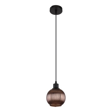 Globo - Lampadario a sospensione con filo 1xE27/25W/230V diametro 15 cm rame