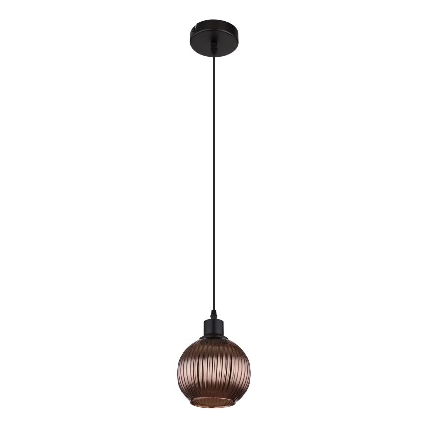 Globo - Lampadario a sospensione con filo 1xE27/25W/230V diametro 15 cm rame