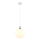 Globo - Lampadario a sospensione con filo 1xE27/60W/230V diametro 24 cm bianco