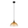 Globo - Lampadario a sospensione con filo 1xE27/60W/230V diametro 25 cm arancione