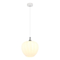 Globo - Lampadario a sospensione con filo 1xE27/60W/230V diametro 29 cm bianco