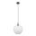 Globo - Lampadario a sospensione con filo 1xE27/60W/230V diametro 29 cm bianco/marrone