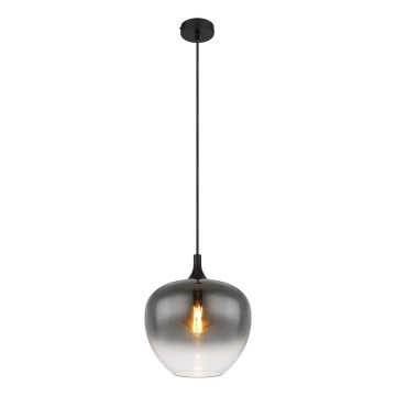 Globo - Lampadario a sospensione con filo 1xE27/60W/230V diametro 29 cm nero