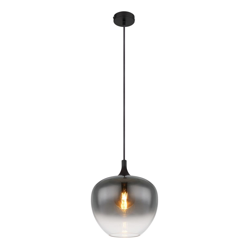 Globo - Lampadario a sospensione con filo 1xE27/60W/230V diametro 29 cm nero