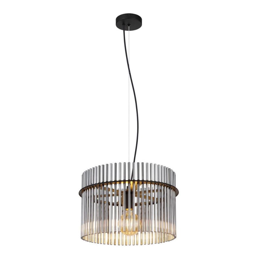 Globo - Lampadario a sospensione con filo 1xE27/60W/230V diametro 40 cm nero