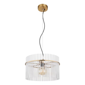 Globo - Lampadario a sospensione con filo 1xE27/60W/230V diametro 40 cm oro