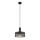 Globo - Lampadario a sospensione con filo 1xE27/60W/230V nero