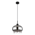 Globo - Lampadario a sospensione con filo 1xE27/9W/230V diametro 28 cm nero