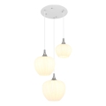 Globo - Lampadario a sospensione con filo 3xE27/40W/230V bianco