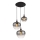 Globo - Lampadario a sospensione con filo 3xE27/40W/230V diametro 48 cm nero