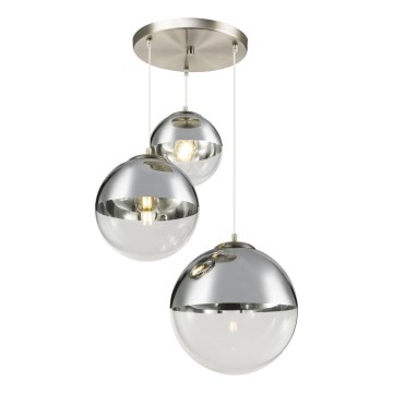 Globo - Lampadario a sospensione con filo 3xE27/40W/230V