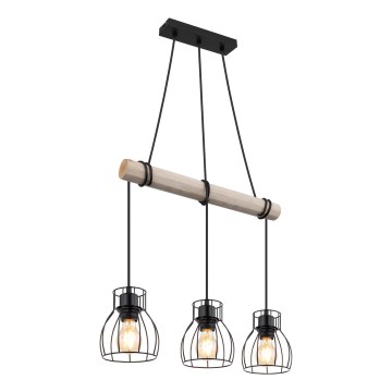 Globo - Lampadario a sospensione con filo 3xE27/40W/230V