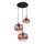 Globo - Lampadario a sospensione con filo 3xE27/40W/230V rame