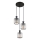 Globo - Lampadario a sospensione con filo 3xE27/60W/230V diametro 32 cm nero