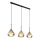 Globo - Lampadario a sospensione con filo 3xE27/60W/230V nero