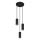 Globo - Lampadario a sospensione con filo 3xGU10/25W/230V nero