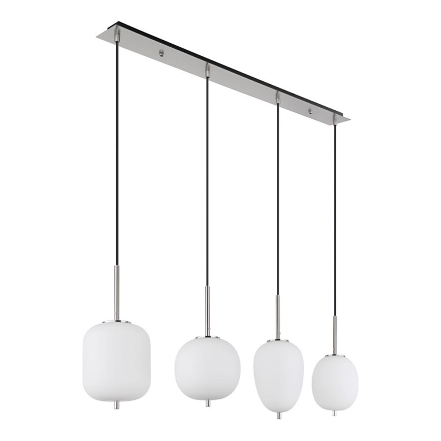 Globo - Lampadario a sospensione con filo 4xE14/40W/230V bianco