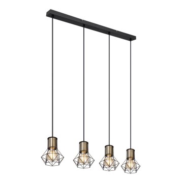 Globo - Lampadario a sospensione con filo 4xE27/40W/230V