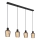 Globo - Lampadario a sospensione con filo 4xE27/40W/230V nero