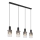 Globo - Lampadario a sospensione con filo 4xE27/40W/230V nero
