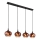Globo - Lampadario a sospensione con filo 4xE27/40W/230V rame