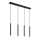 Globo - Lampadario a sospensione con filo 4xG9/4W/230V nero