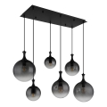 Globo - Lampadario a sospensione con filo 6xE27/10W/230V nero