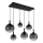 Globo - Lampadario a sospensione con filo 6xE27/10W/230V nero